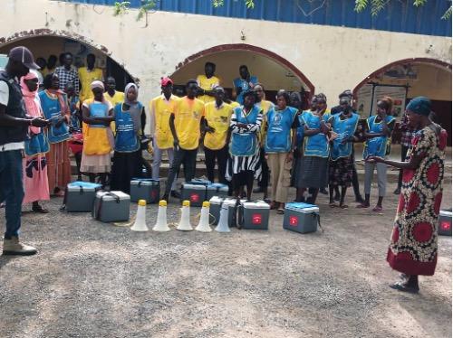 Community health workers in South Sudan receive training and equipment for the polio vaccination campaign. These dedicated individuals are essential to reaching every child and combating misinformation on the ground.