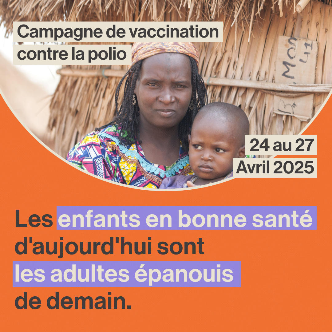 'The healthy children of today are the thriving adults of tomorrow' in French