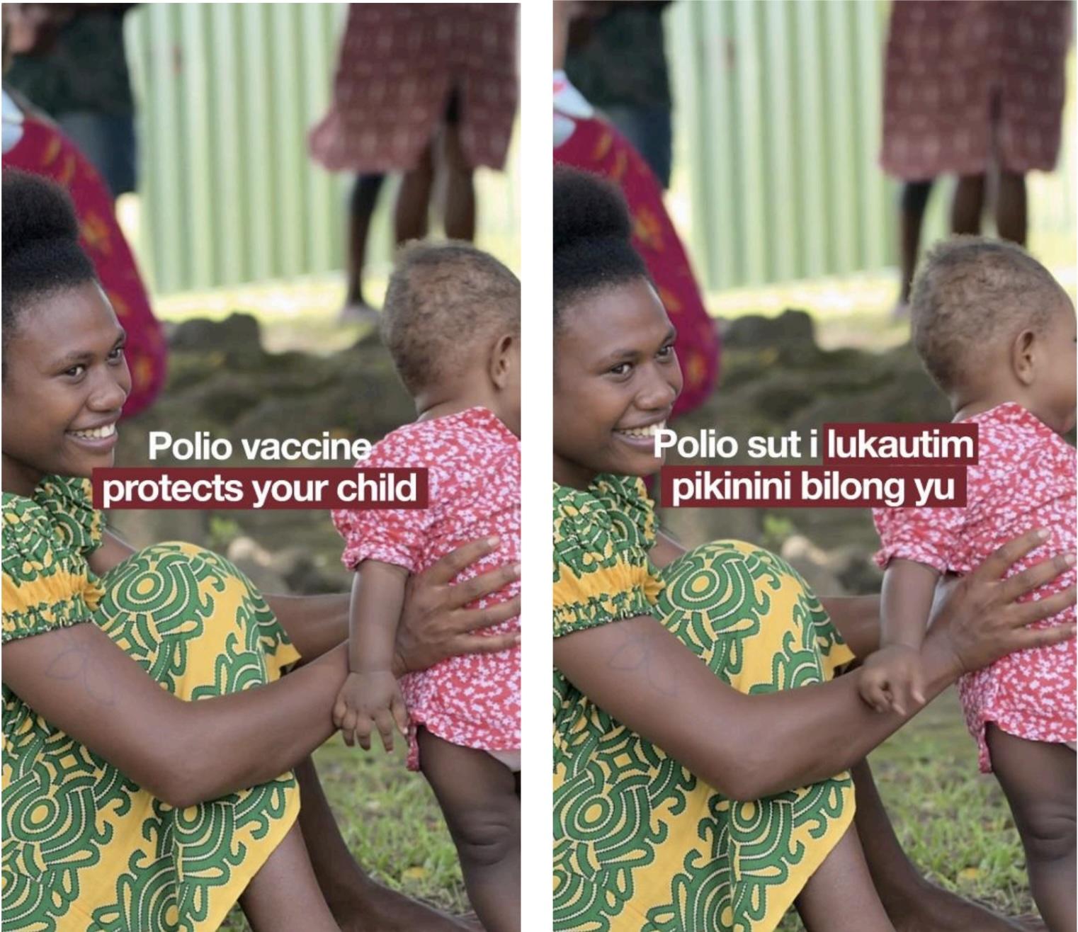 META and Youtube Ad for Polio Vaccination